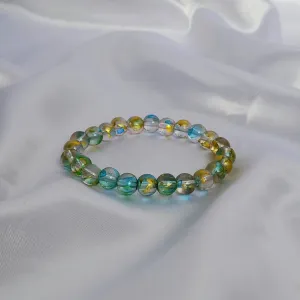Blue & Gold Bead Bracelets - Bead Jewellery In The UK,Bead Bracelets In The UK,Blue Bracelet,Gold Bracelet,Gold Beaded Bracelets In The UK