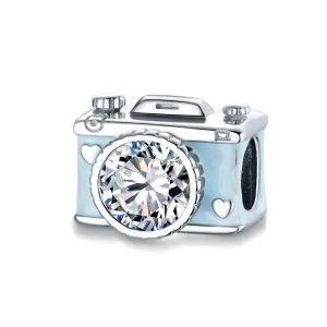 Blue Camera Charm