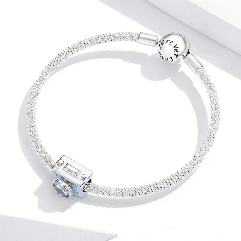 Blue Camera Charm