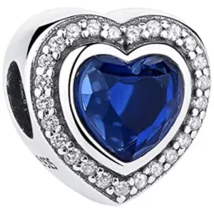 Blue Heart of the Ocean Titanic Bead Charm