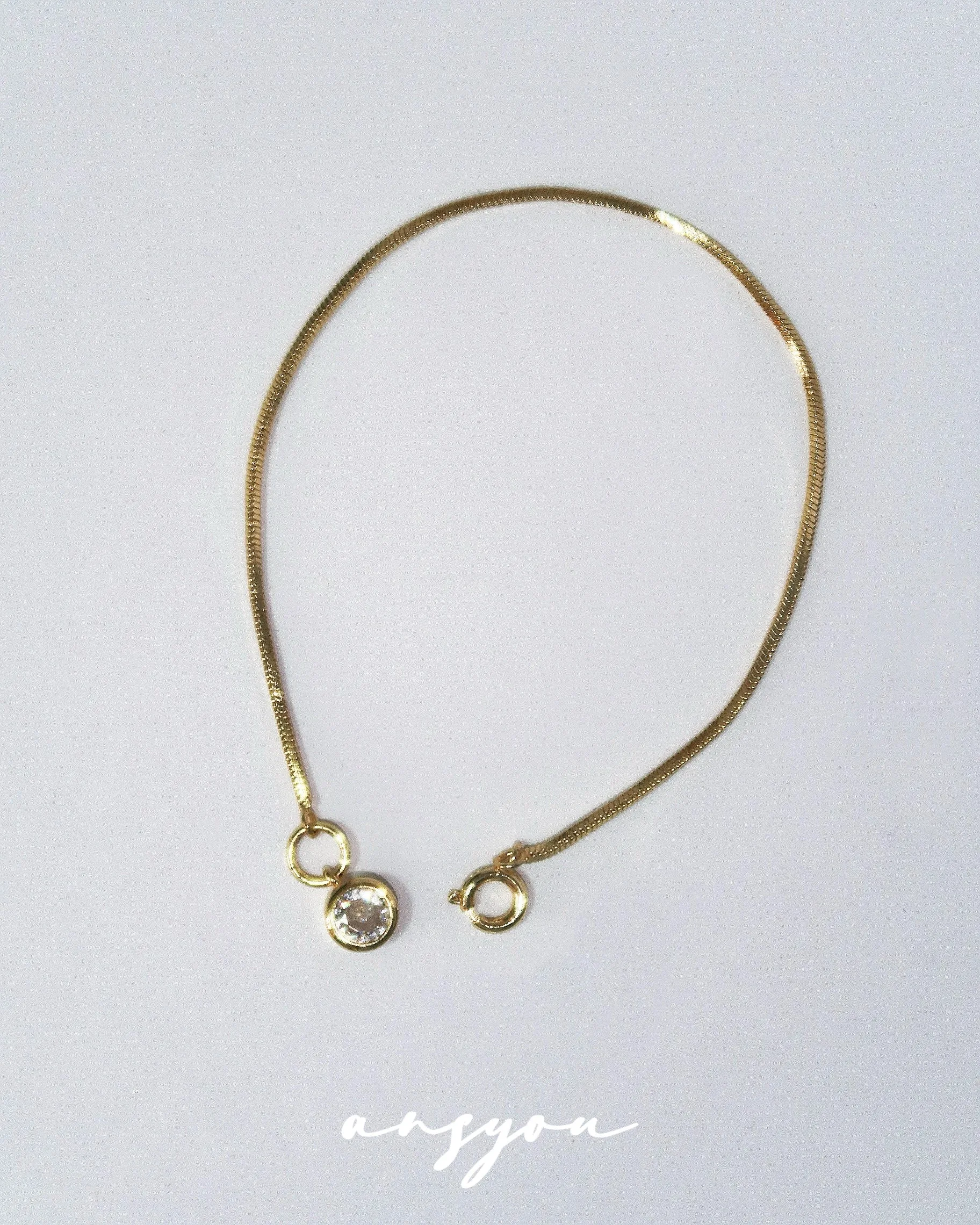 Bubble Diamond Snake Bracelet