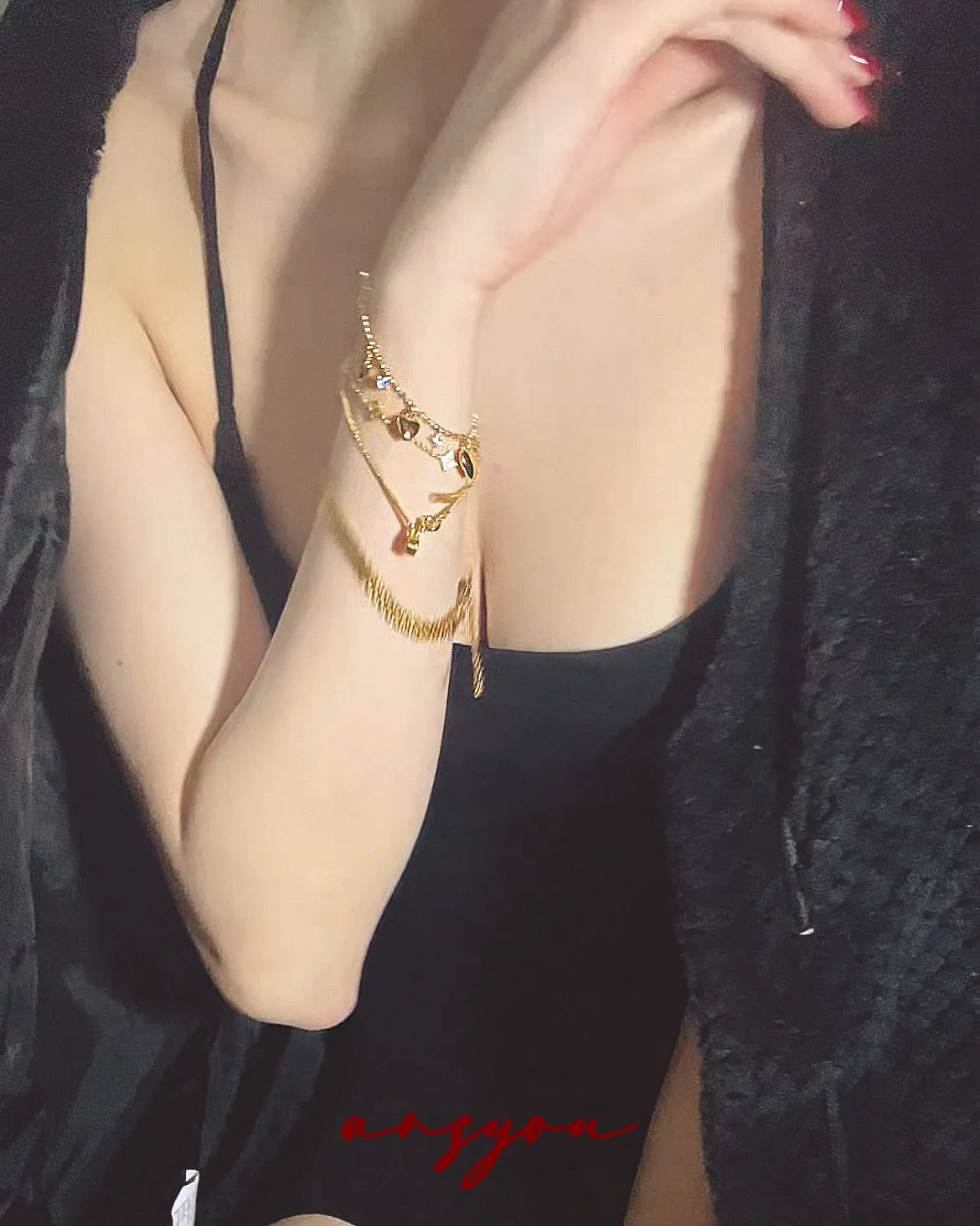 Bubble Diamond Snake Bracelet