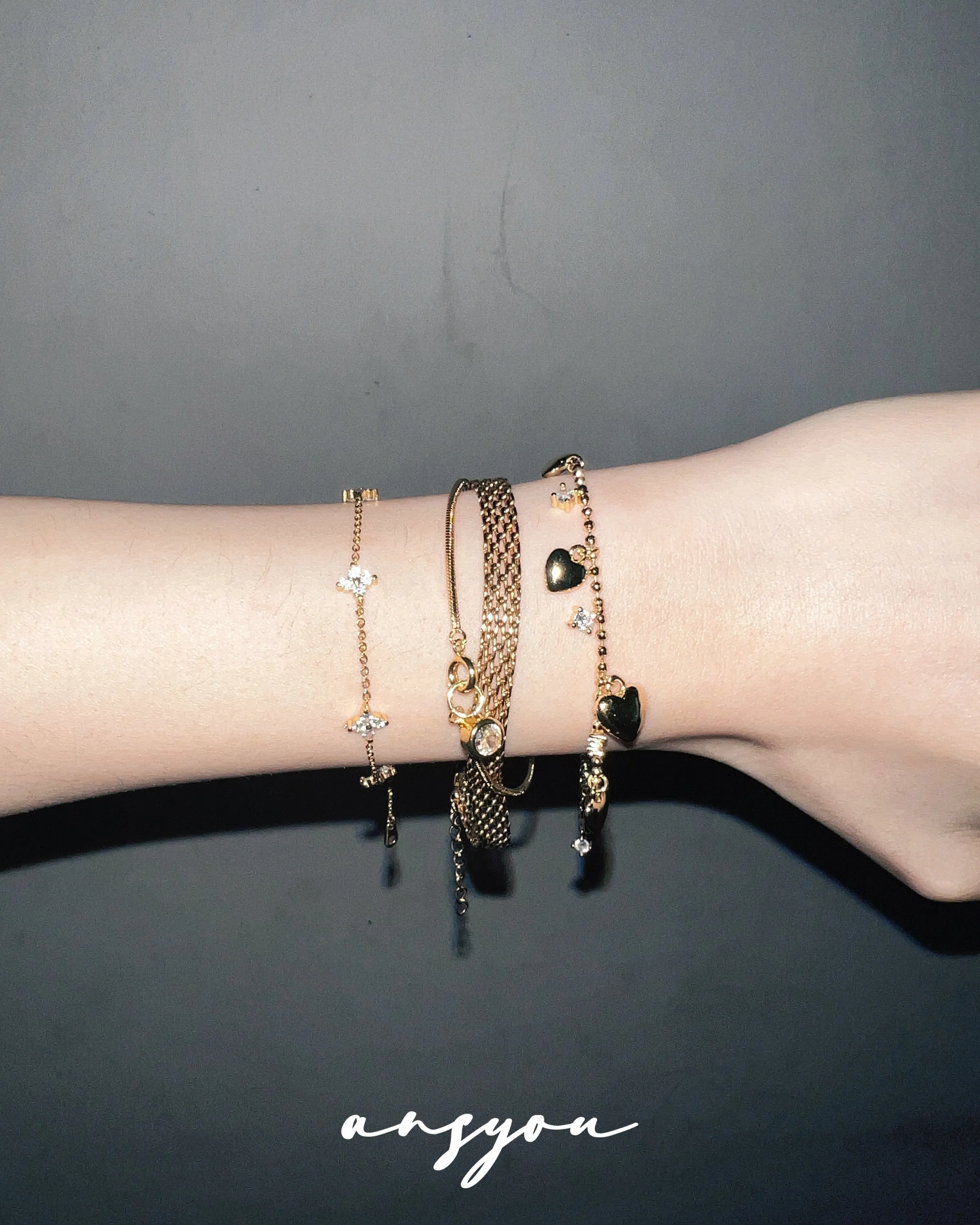 Bubble Diamond Snake Bracelet
