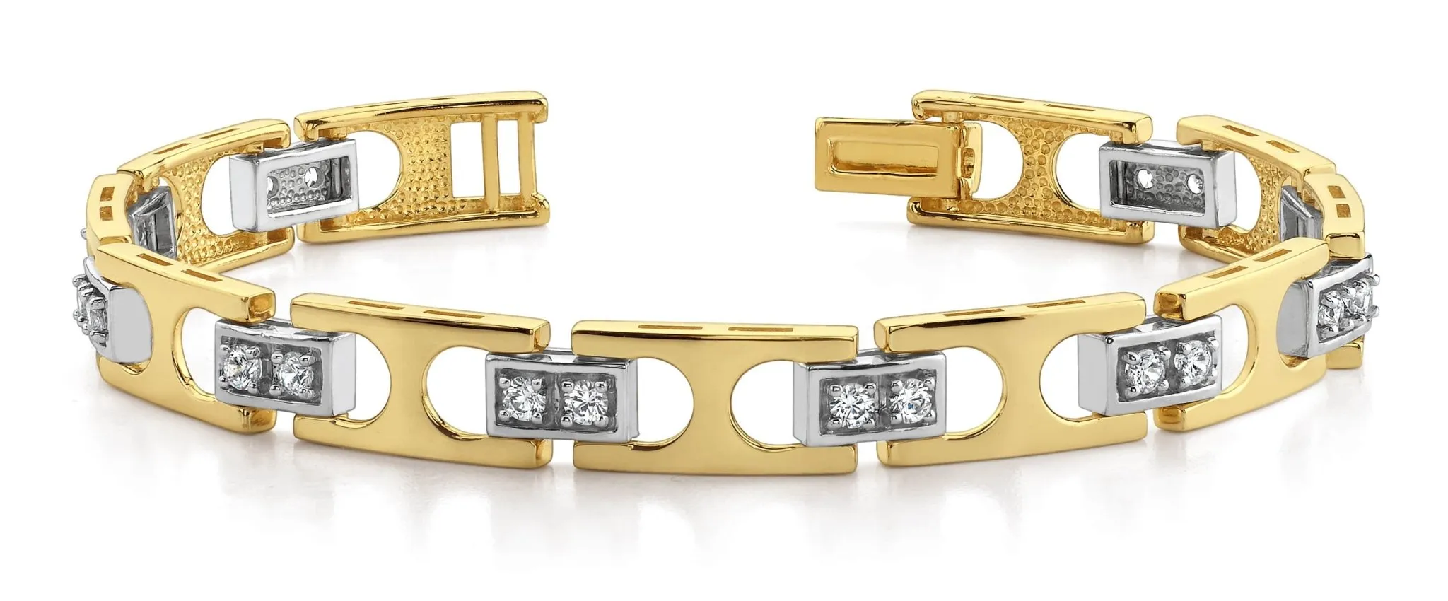 Buckle Link Diamond Bracelet with 1.70 ct.(finished) 2.75mm