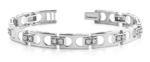 Buckle Link Diamond Bracelet with 1.70 ct.(finished) 2.75mm