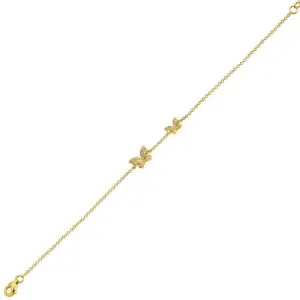 Butterfly Diamond Bracelet 14K