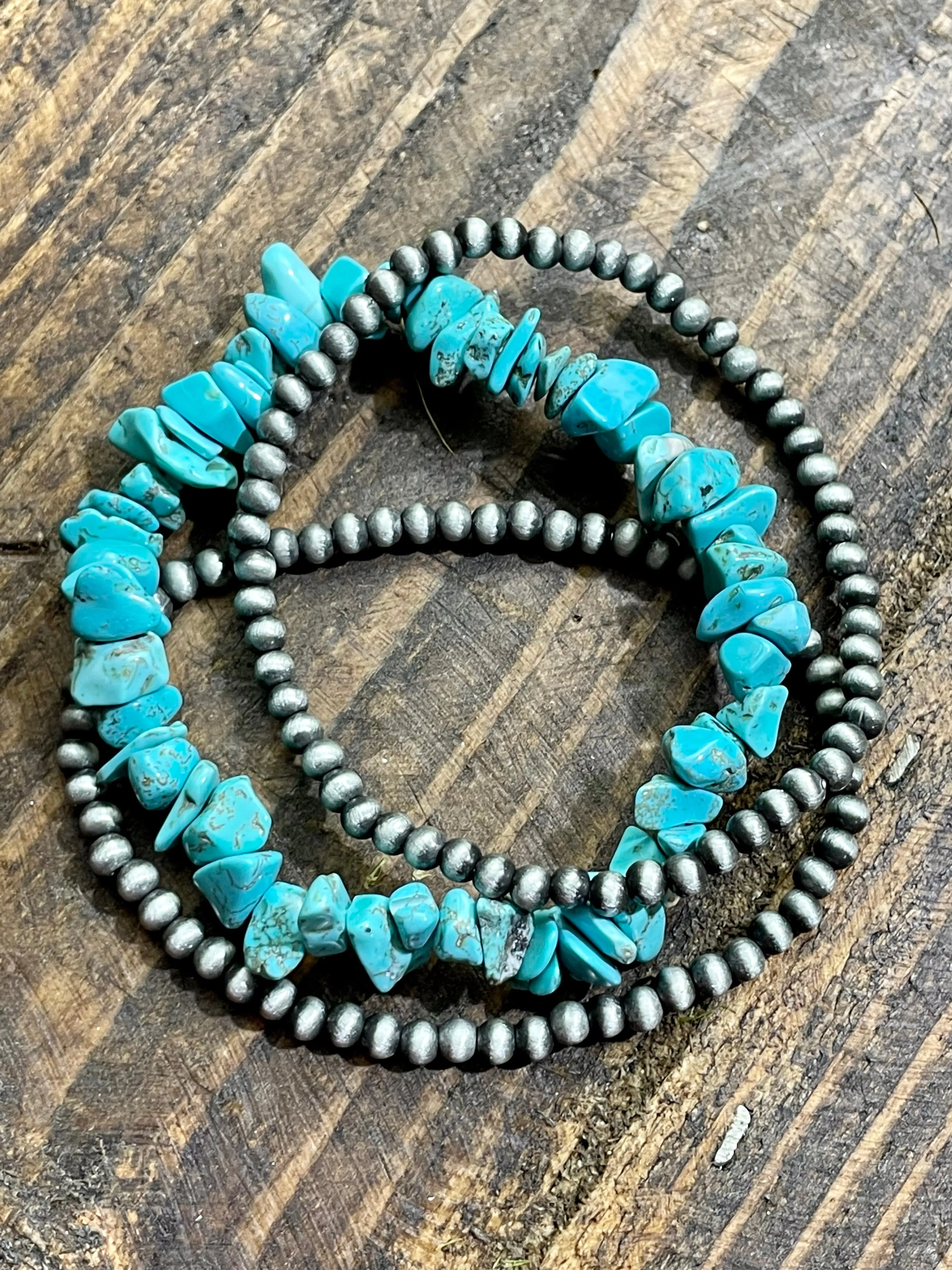 Cascade Fashion Chipstone Navajo Bracelet Set
