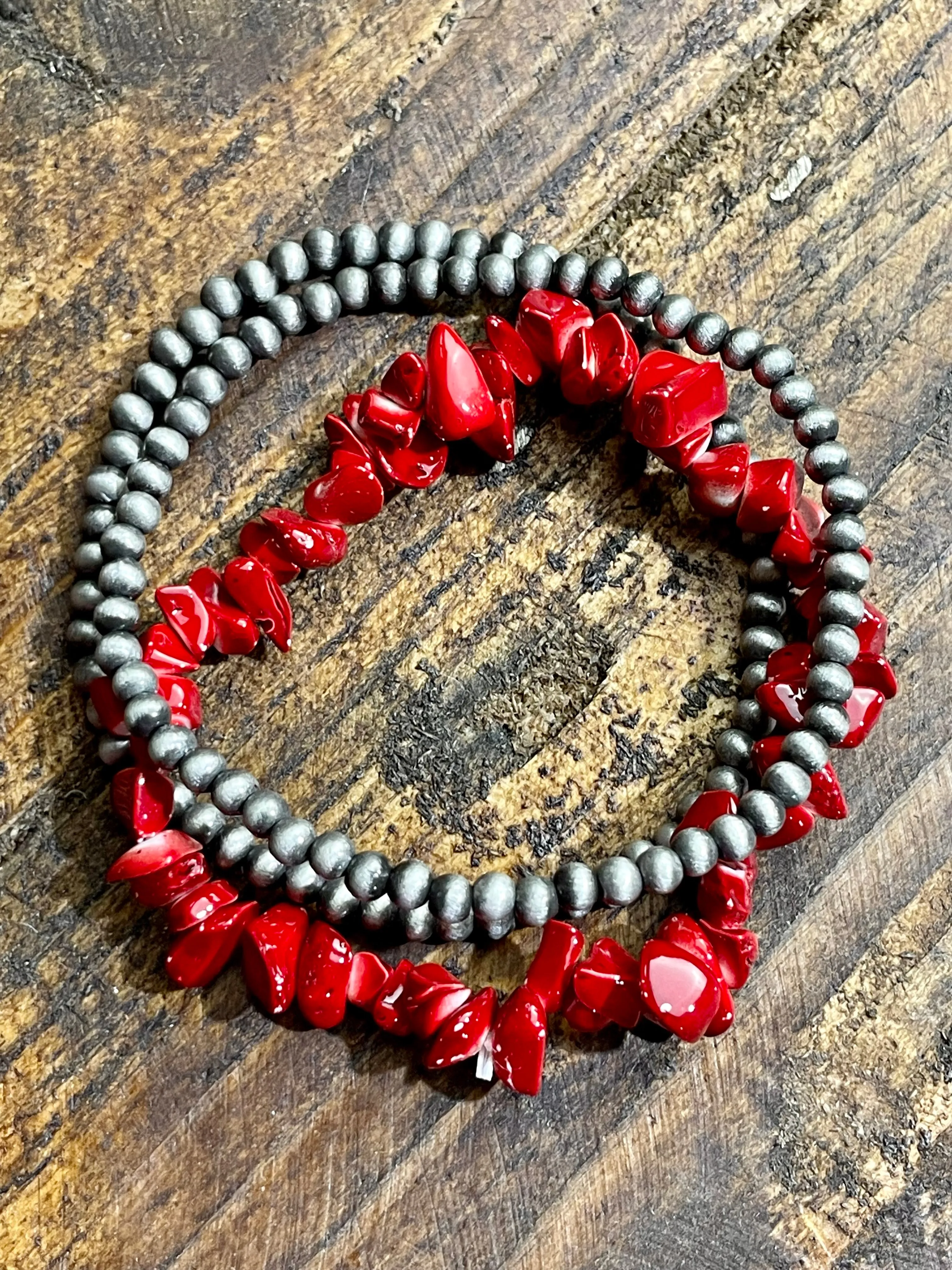 Cascade Fashion Chipstone Navajo Bracelet Set