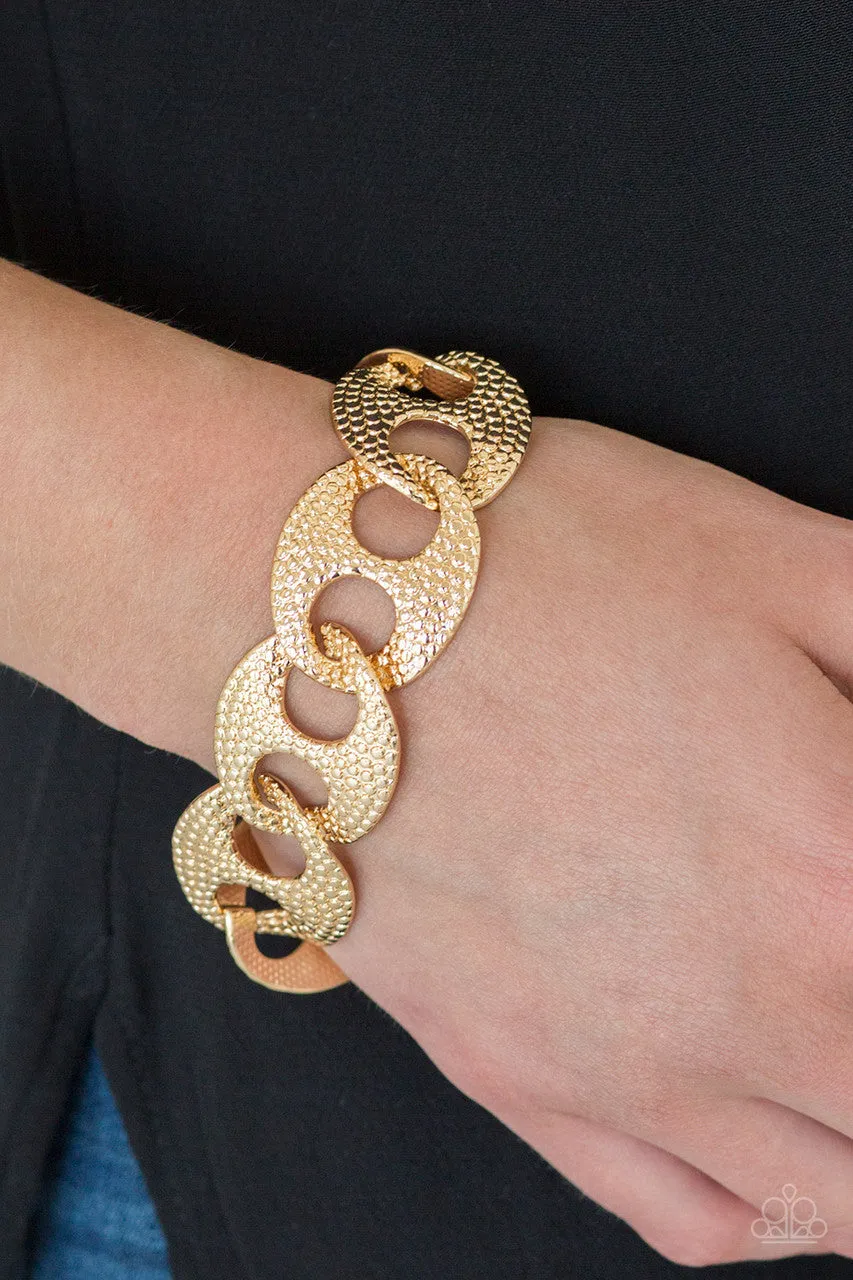 Casual Connoisseur Gold Paparazzi Bracelet