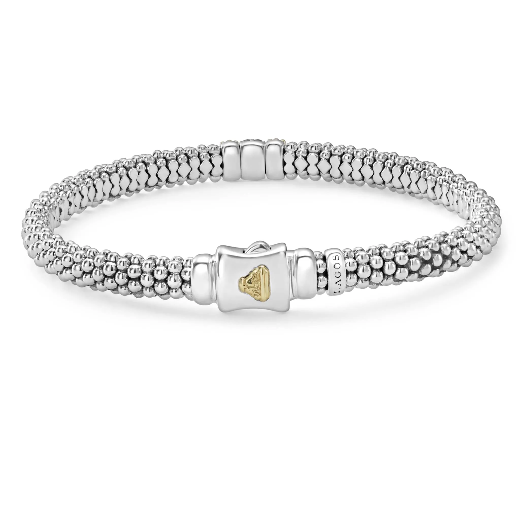 Caviar Lux Single Station Diamond Caviar Bracelet | 6mm