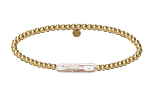 CHRISHELL | 14k gold-filled Pearls beaded bracelet