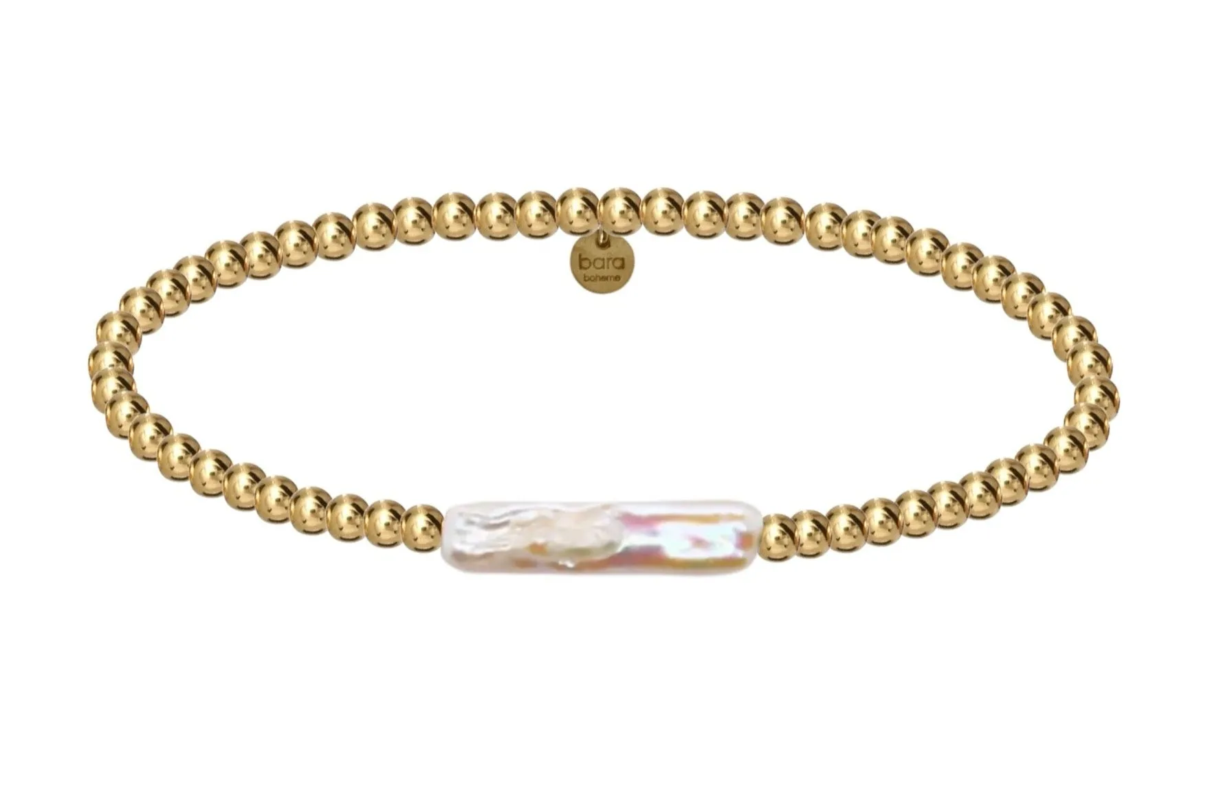 CHRISHELL | 14k gold-filled Pearls beaded bracelet