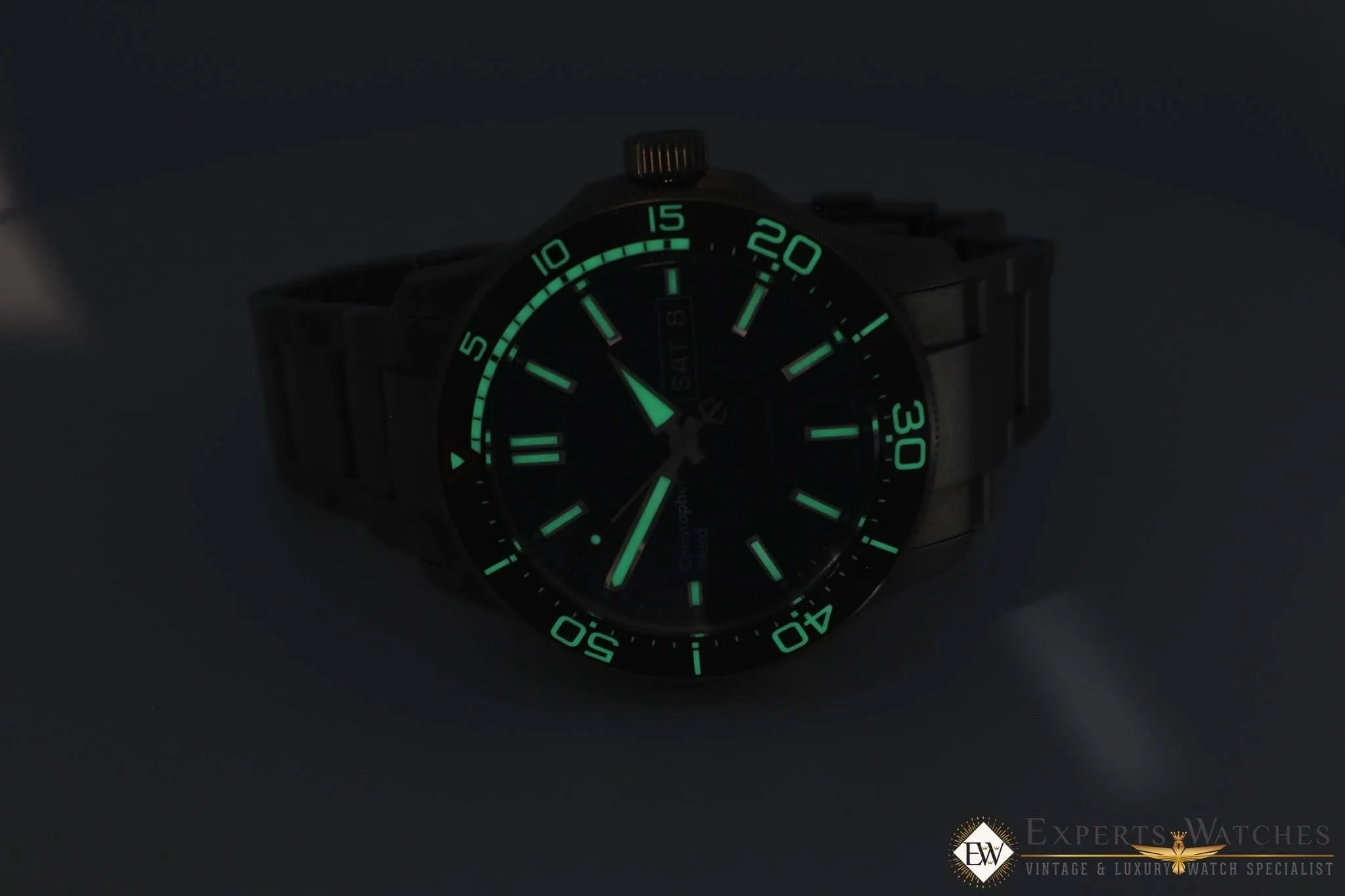 Christopher Ward C60 Elite Pro 1000 Diver 42mm Titanium on Bracelet Diving Watch