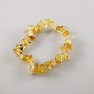Citrine Chip Crystal Bracelet