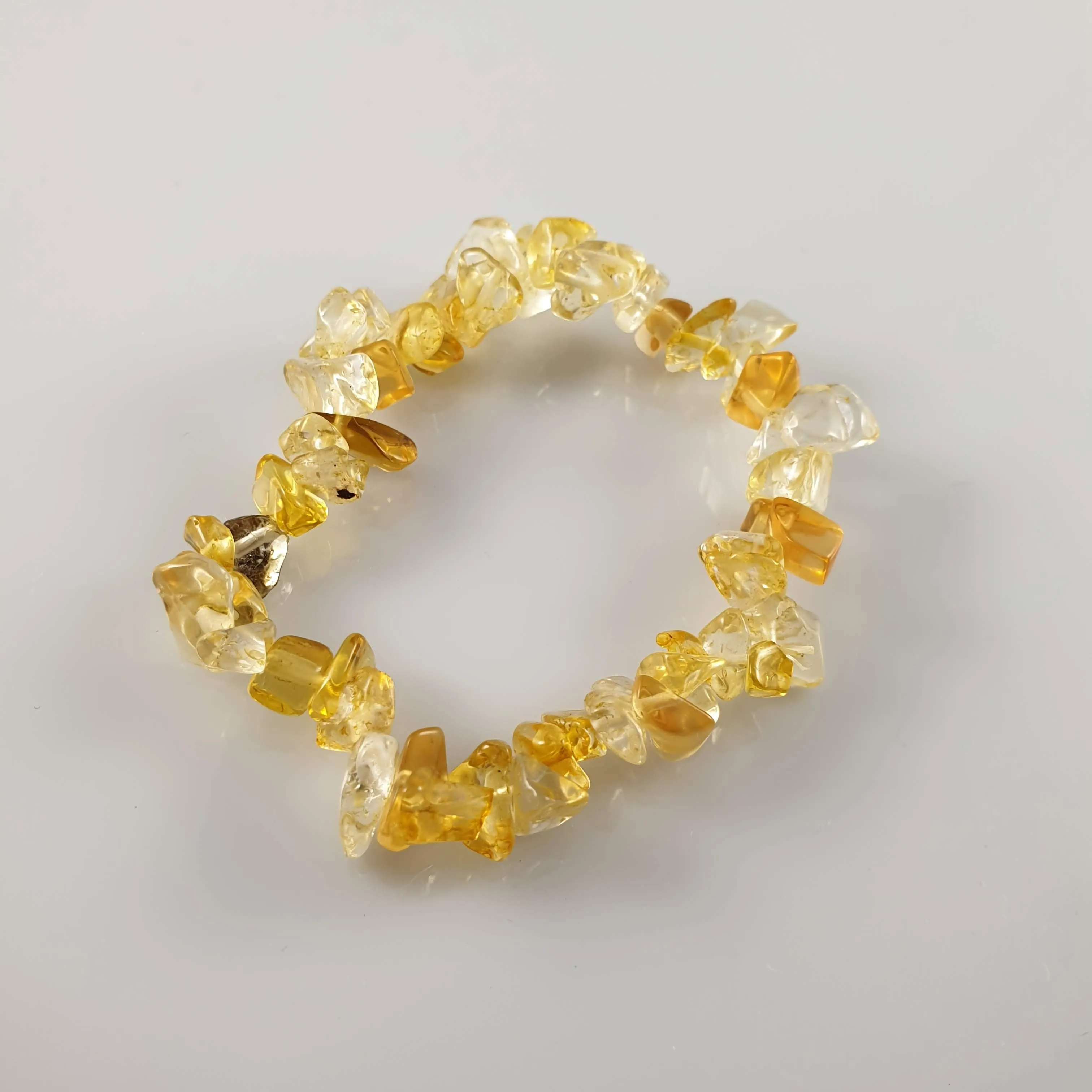 Citrine Chip Crystal Bracelet