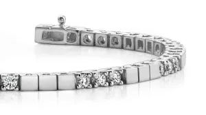 Classic Diamond Block Harmony Lab-Grown Diamond Tennis Bracelet with 1.05 ct.(finished) 2.0mm