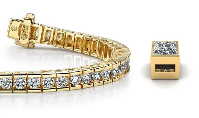 Classic Diamond Box Lab-Grown Diamond Tennis Bracelet with 4.20 ct.(finished) 2.75mm