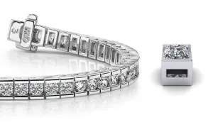 Classic Diamond Box Lab-Grown Diamond Tennis Bracelet with 4.20 ct.(finished) 2.75mm