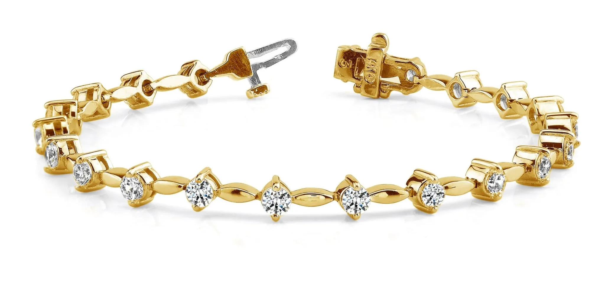 Classic Diamond Link Lab-Grown Diamond Bracelet with 2.06 ct.(finished) 2.8mm