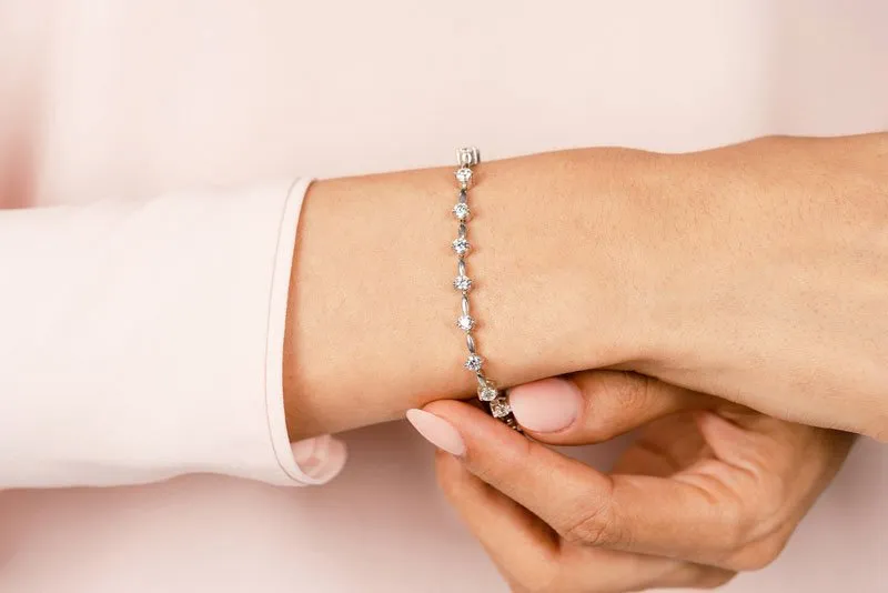 Classic Diamond Link Lab-Grown Diamond Bracelet with 2.06 ct.(finished) 2.8mm