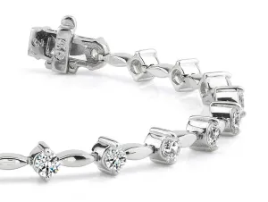 Classic Diamond Link Lab-Grown Diamond Bracelet with 2.06 ct.(finished) 2.8mm