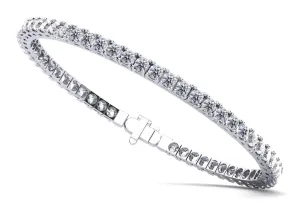 Classic Four Prong Flexible Bangle Diamond  with 4.68 ct.(finished) 2.8mm