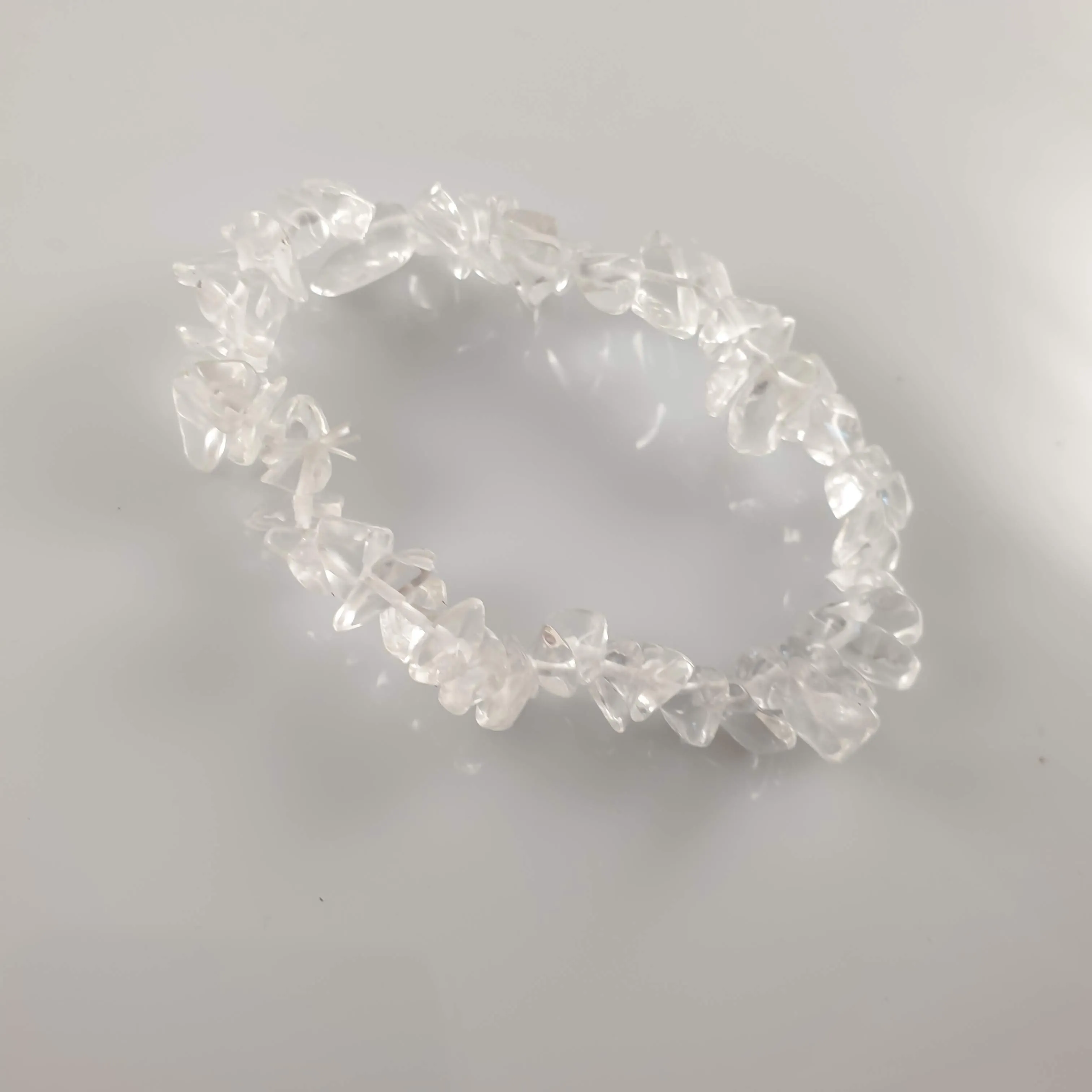 Clear Quartz Chip Crystal Bracelet