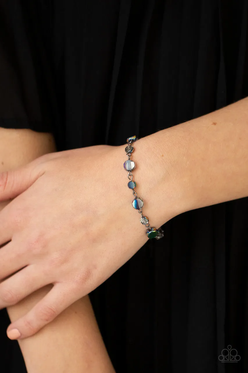 Colorfully Cosmic - Multi - Oil Spill Bead Paparazzi Lobster Claw Bracelet