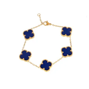 Cress Clover Bracelet (Sapphire)