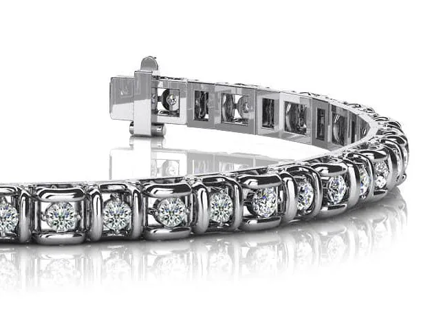 Cross Directional Link Lab-Grown Diamond Bracelet with 4.00 ct.(finished) 3.31mm