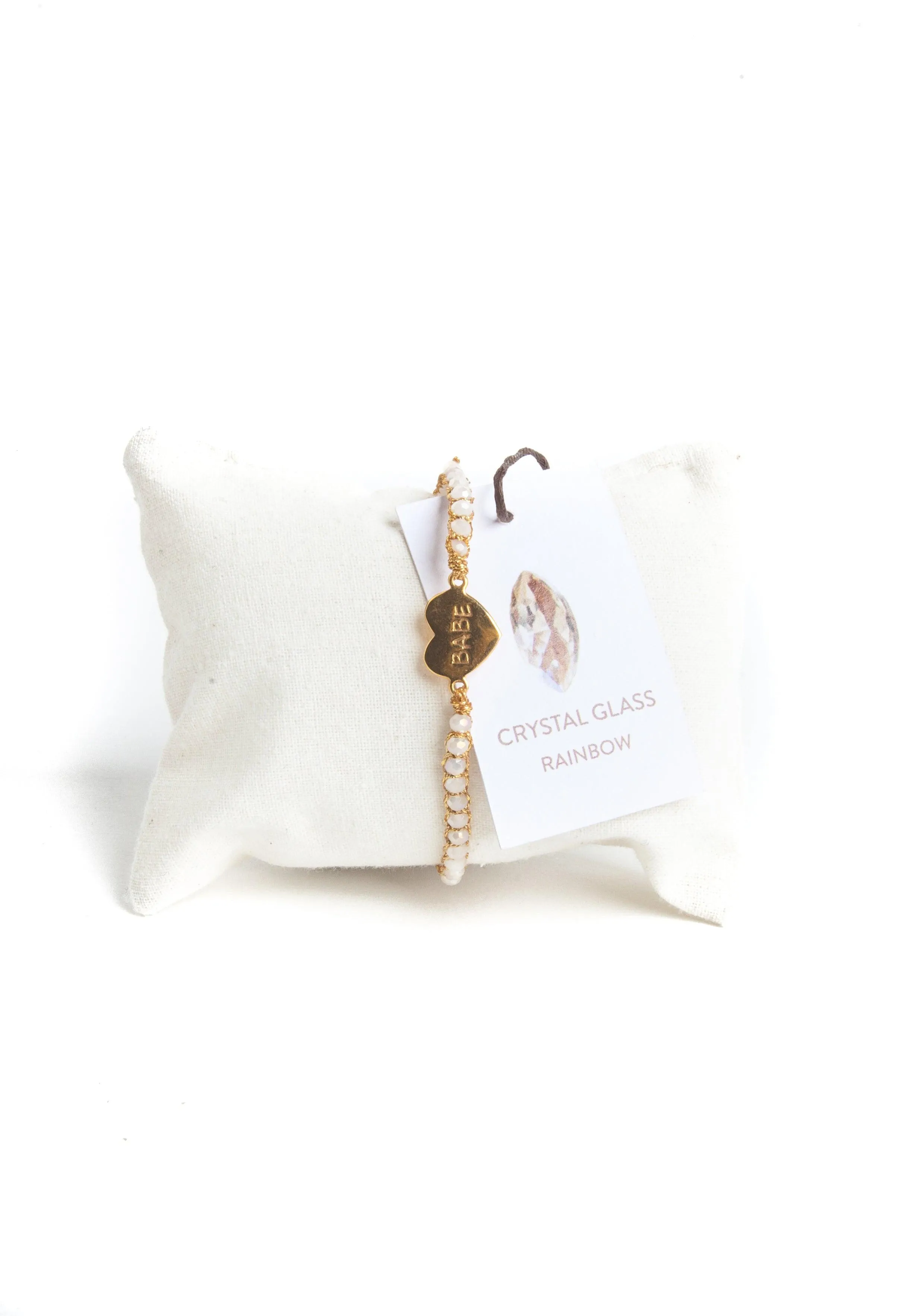Crystal Rainbow Babe Bracelet | Gold