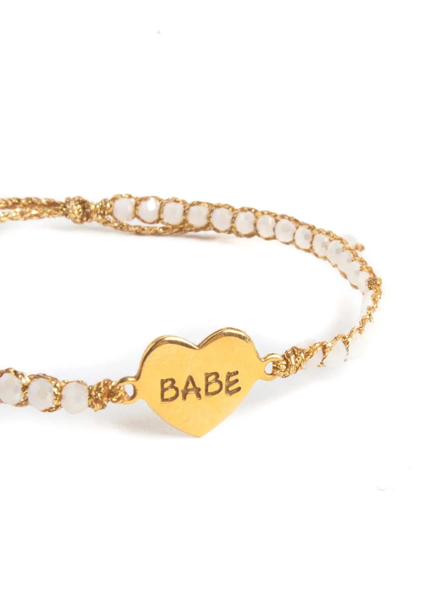 Crystal Rainbow Babe Bracelet | Gold