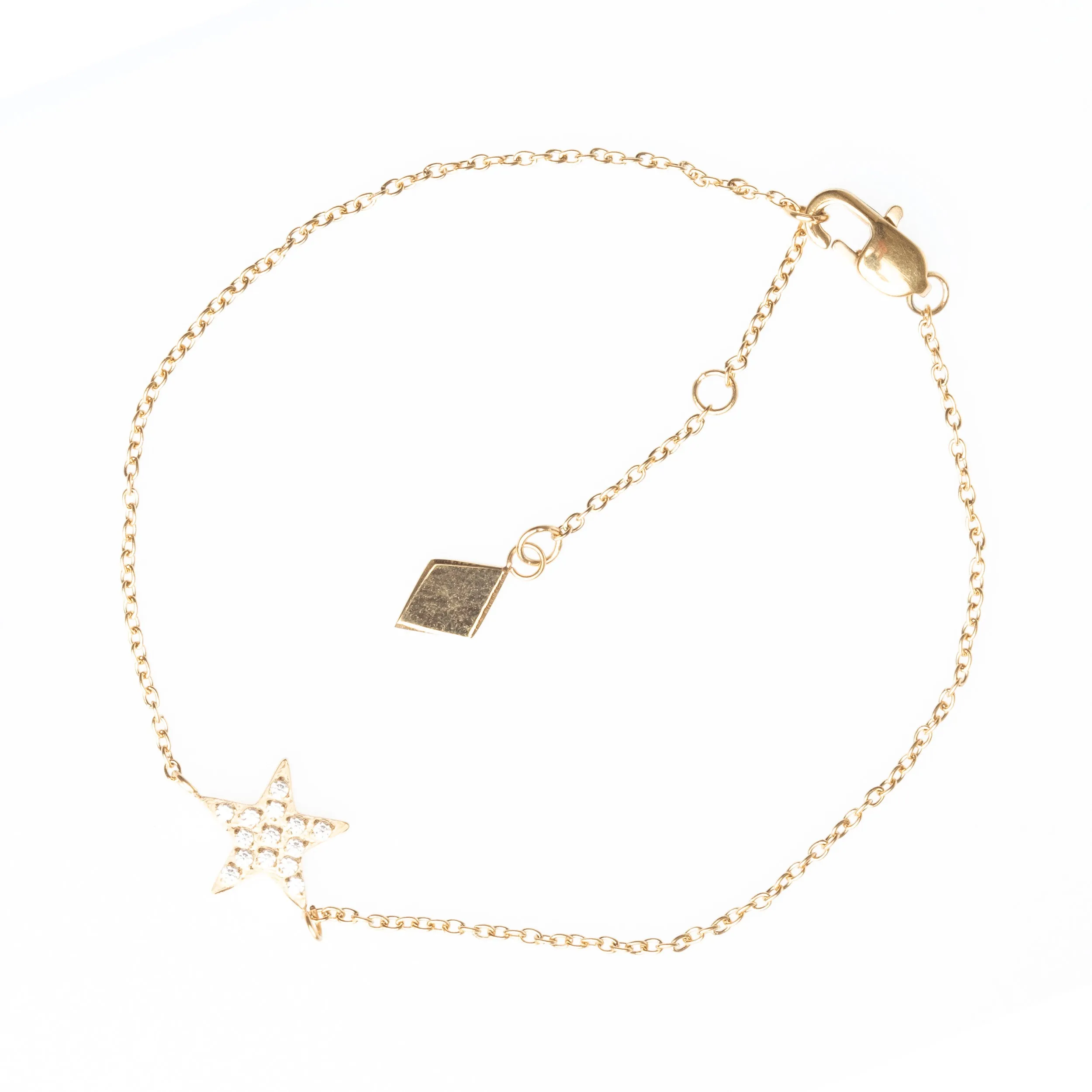 CRYSTAL STAR BRACELET GOLD
