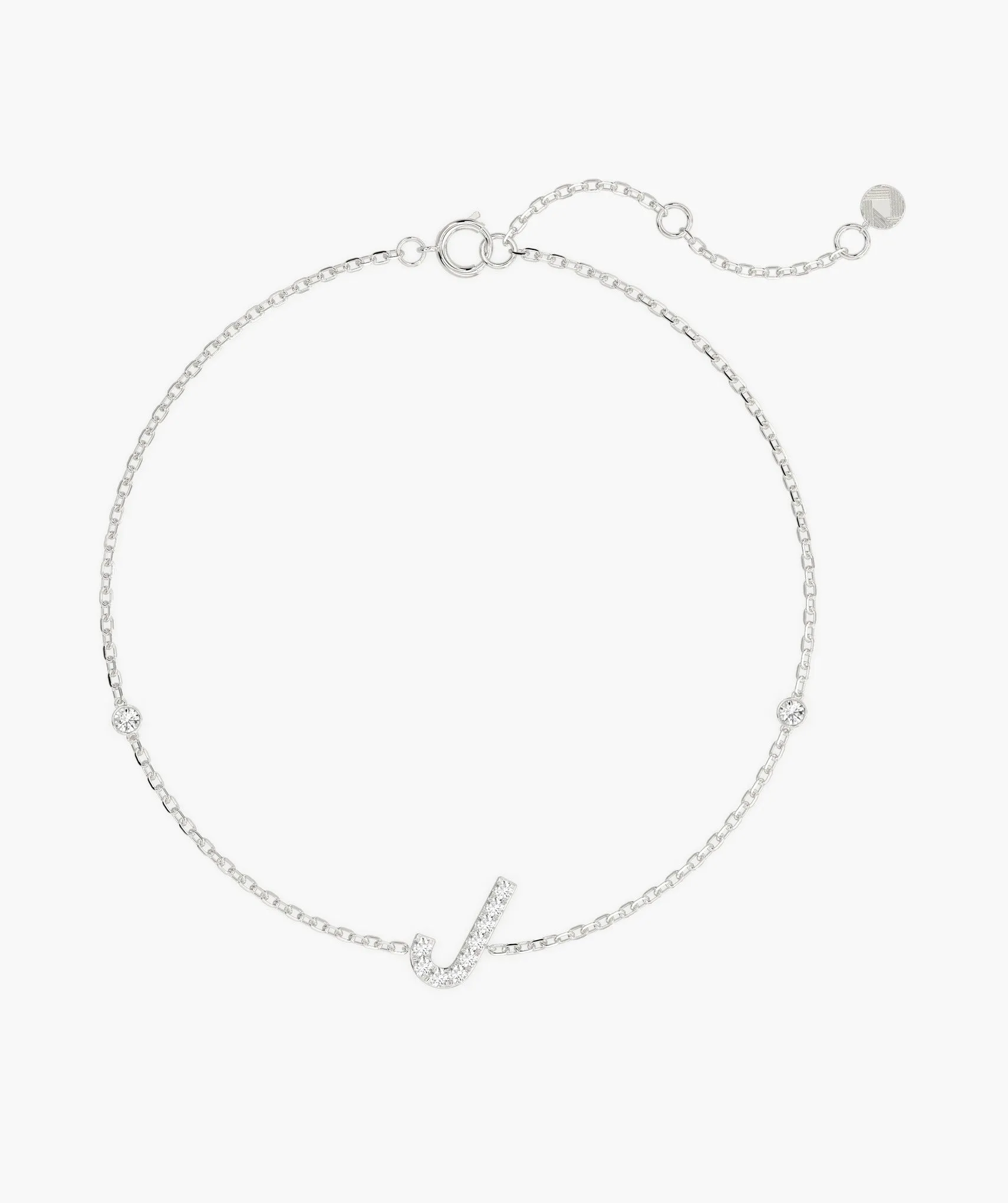 Custom J Diamond Bracelet