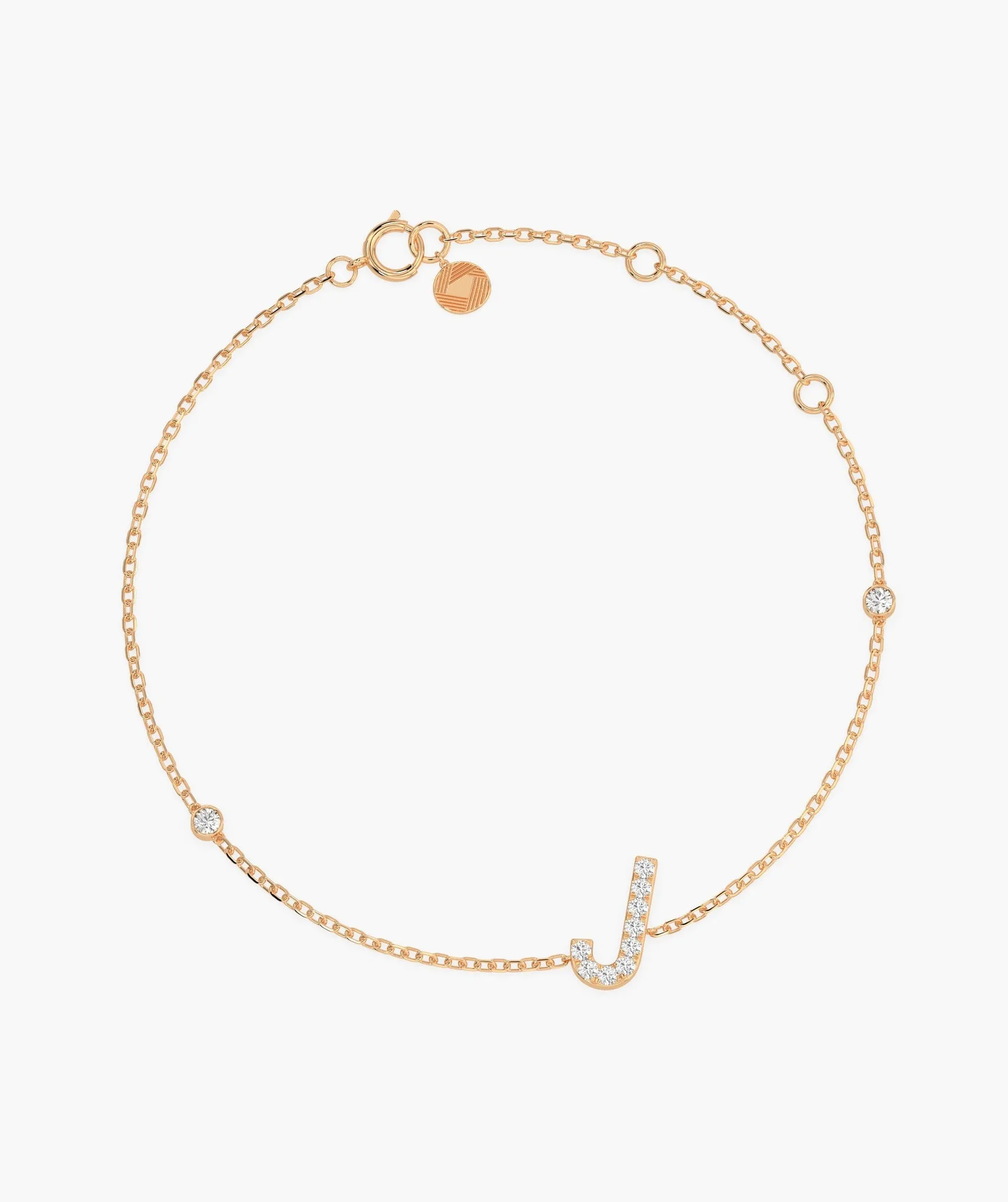 Custom J Diamond Bracelet