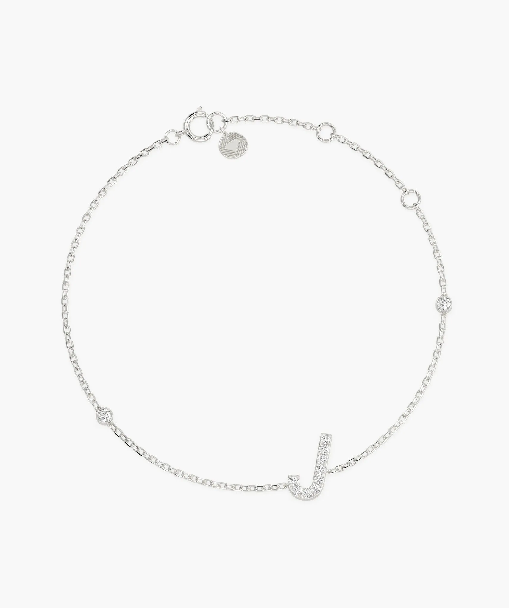 Custom J Diamond Bracelet