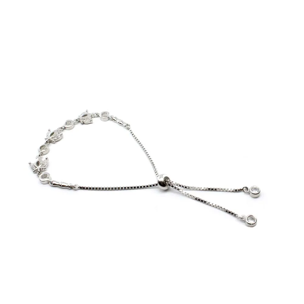 Cute 925 Sterling Silver platinum finish Bracelet for Girls