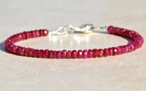 Dainty Ruby Bracelet