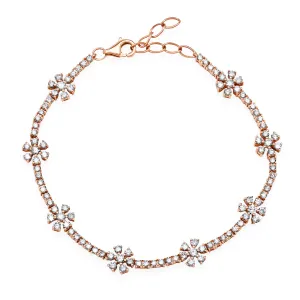 Darling Diamond Daisy Tennis Bracelet