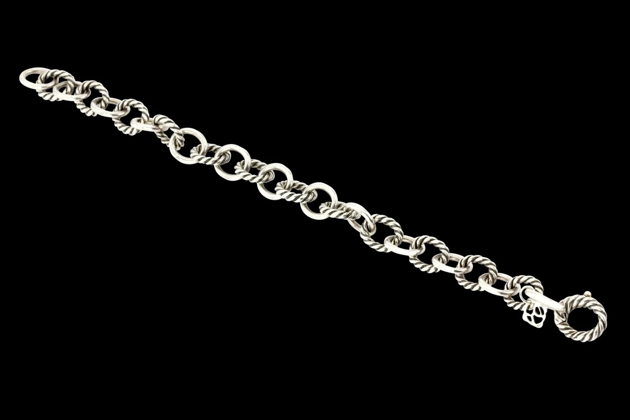 David Yurman Sterling Silver Large Oval Link Bracelet