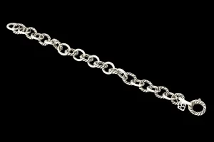 David Yurman Sterling Silver Large Oval Link Bracelet