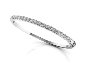 Diamond Top Lab-Grown Diamond Bangle with 0.97 ct.(finished) 2.2mm