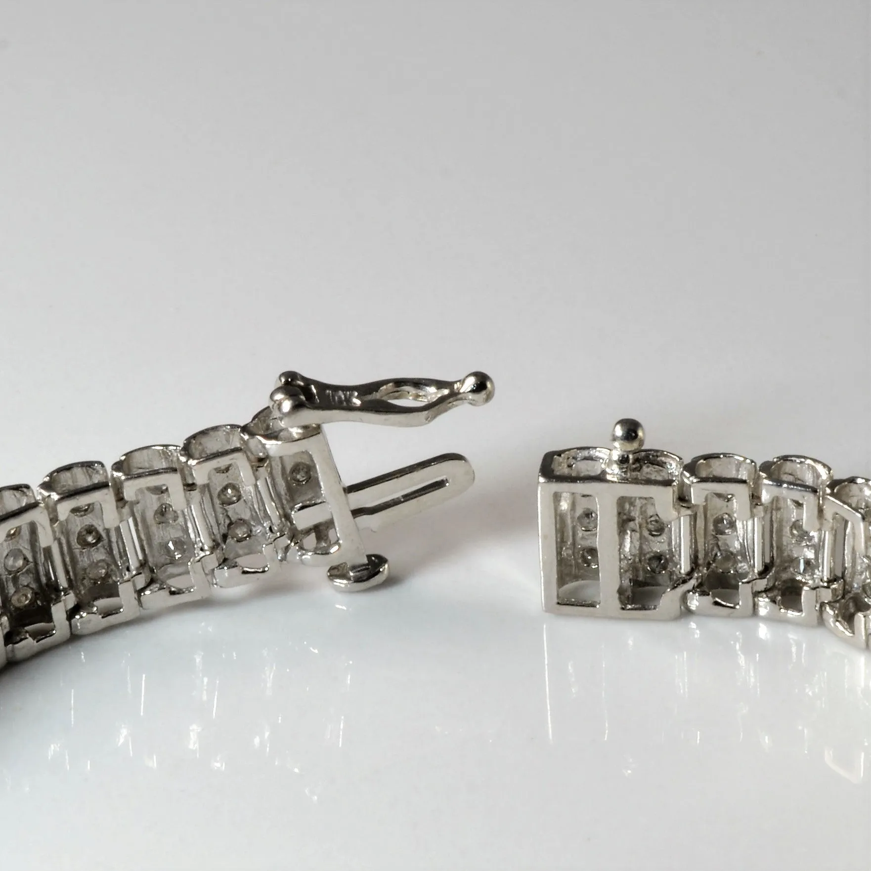 Diamond Wide Link Bracelet | 2.25ctw | 7" |