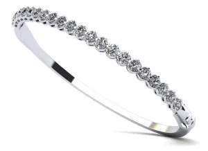 Divinely Dazzling Bangle Lab-Grown Diamond Bracelet with 2.88 ct.(finished) 3.5mm
