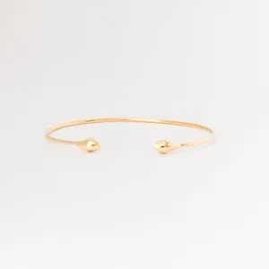 Double Snake Head with Diamond Eyes Cuff