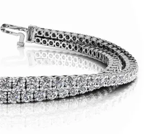 Double Strand Flexible Lab-Grown Diamond Bracelet with 5.66 ct.(finished) 2.2mm