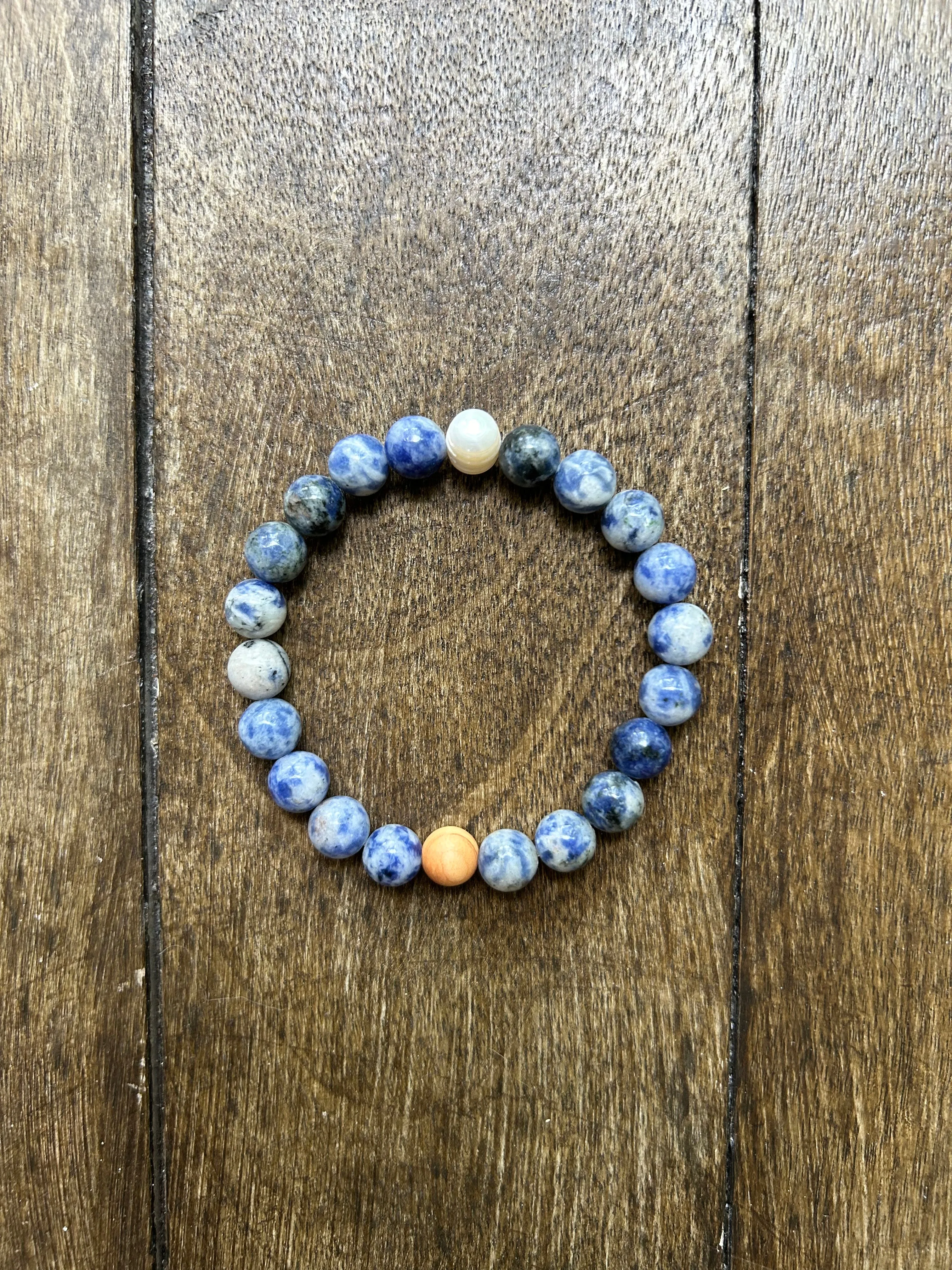 Drift Pearl Bracelet (Wood Stone)