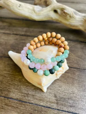 Drift Pearl Bracelet (Wood Stone)