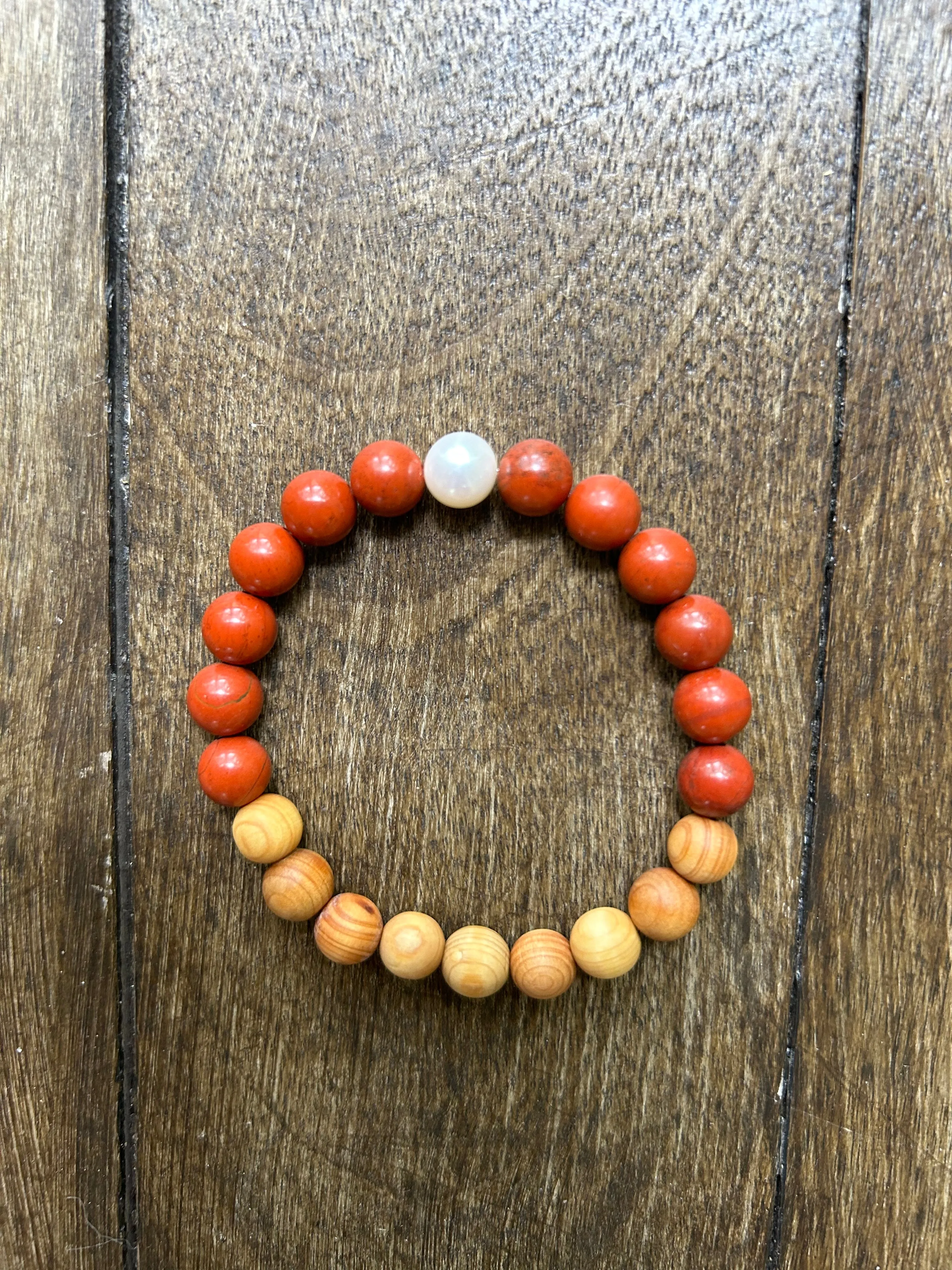 Drift Pearl Bracelet (Wood Stone)
