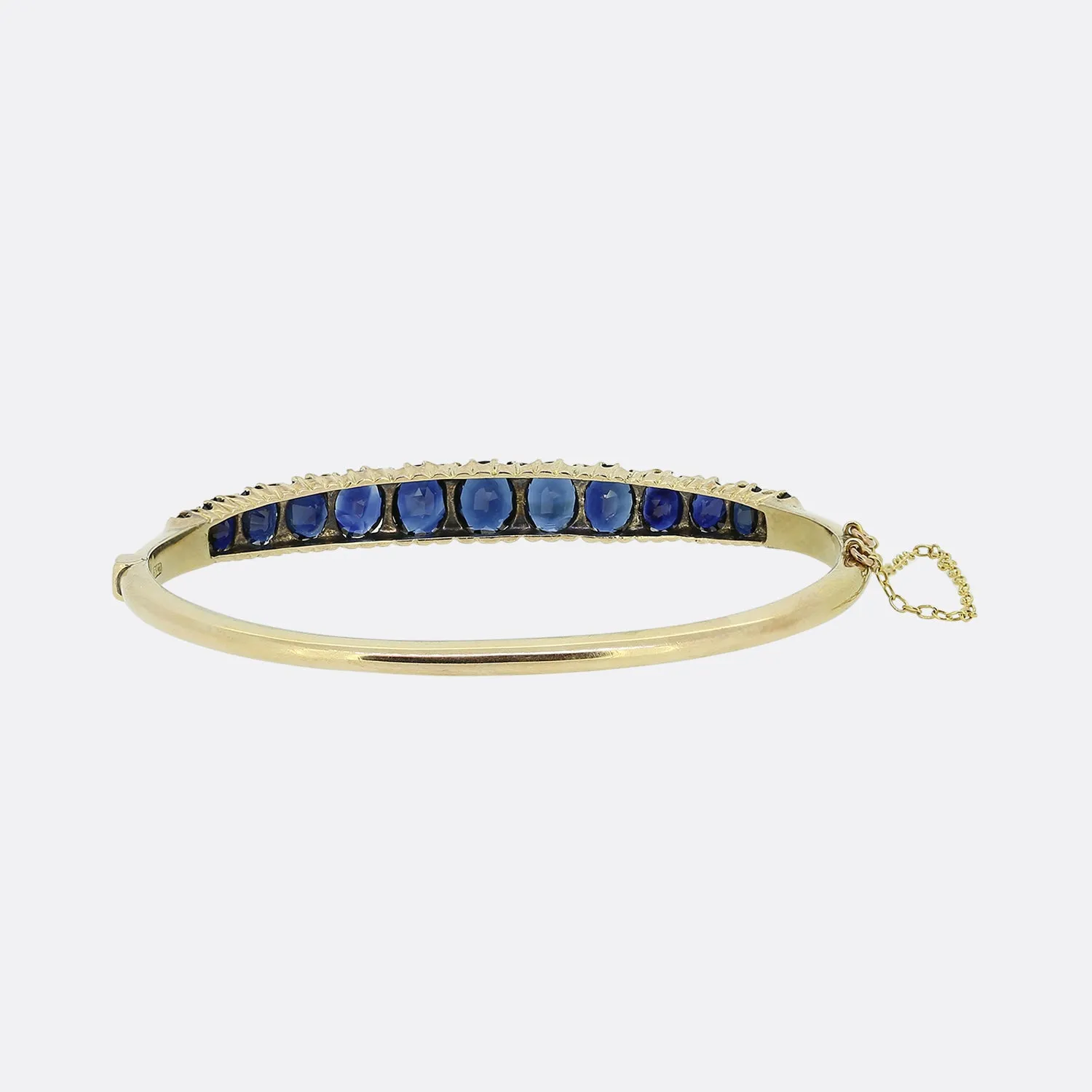 Edwardian Sapphire Hinge Bangle